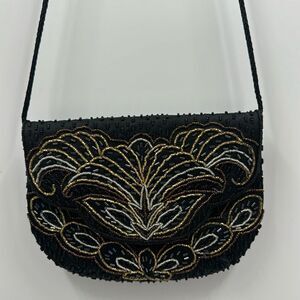 Beaded Evening Shoulder Bag by Carla Marchi.Handmade
